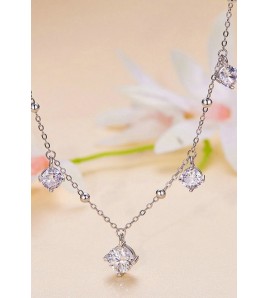 BYF1033 S925純銀1拉莫桑石項鏈