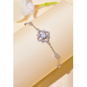 BYF1035 S925純銀50份莫桑石手鏈