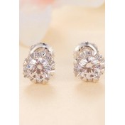 BYF1047 S925純銀莫桑石耳環