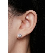 BYF1047 S925純銀莫桑石耳環