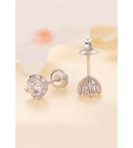 BYF1047 S925純銀莫桑石耳環