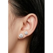 BYF1054 S925純銀1克拉莫桑石耳環