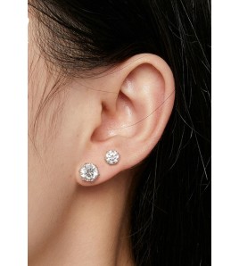 BYF1057 S925純銀50份莫桑石耳環