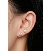 BYF1061-1 S925純銀1克拉莫桑石耳環