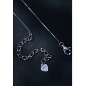 BYF1073 S925純銀50份莫桑石項鏈