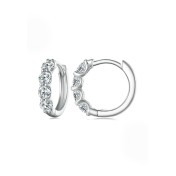 BYF1074 S925純銀10份莫桑石耳環