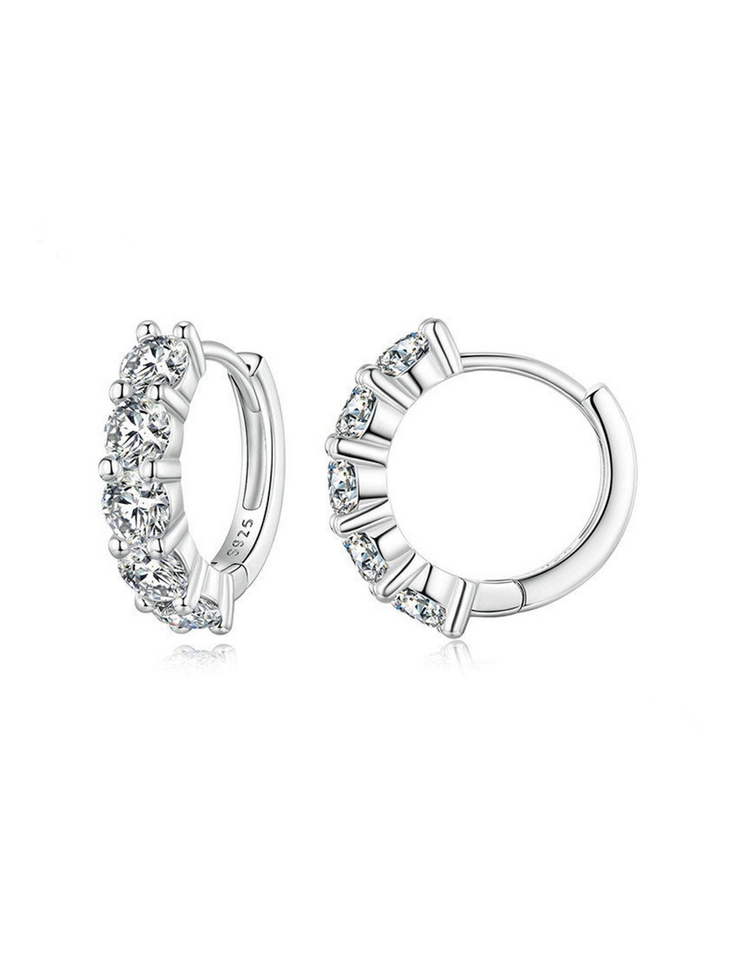 BYF1076 S925純銀20份莫桑石耳環