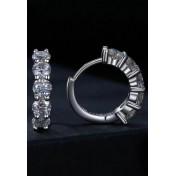 BYF1076 S925純銀20份莫桑石耳環