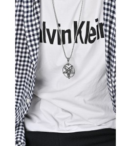 JSC3016 316L鈦鋼撒旦山羊五芒星項鏈