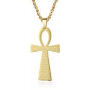 JSC3009 316L鈦鋼古埃及安卡十字架項鏈