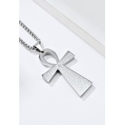 JSC3009 316L鈦鋼古埃及安卡十字架項鏈