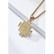 JSC3010 316L鈦鋼驅魔人項鏈