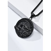 JSC3011 316L鈦鋼芬里爾狼項鏈