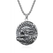 JSC3011 316L鈦鋼芬里爾狼項鏈