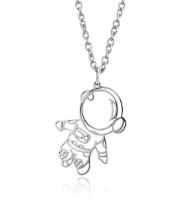 JSC3013 316L鈦鋼太空人項鏈