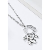 JSC3013 316L鈦鋼太空人項鏈