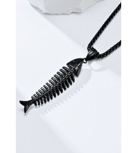 JSC3014 316L鈦鋼魚骨項鏈