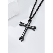 JSC3015 316L鈦鋼I Can Do All Things through Christ項鏈