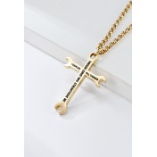 JSC3015 316L鈦鋼I Can Do All Things through Christ項鏈