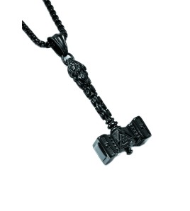 JSC3017 316L鈦鋼奧丁雷神之鎚項鏈