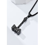 JSC3017 316L鈦鋼奧丁雷神之鎚項鏈