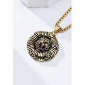 JSC3018 316L鈦鋼獅子頭項鏈