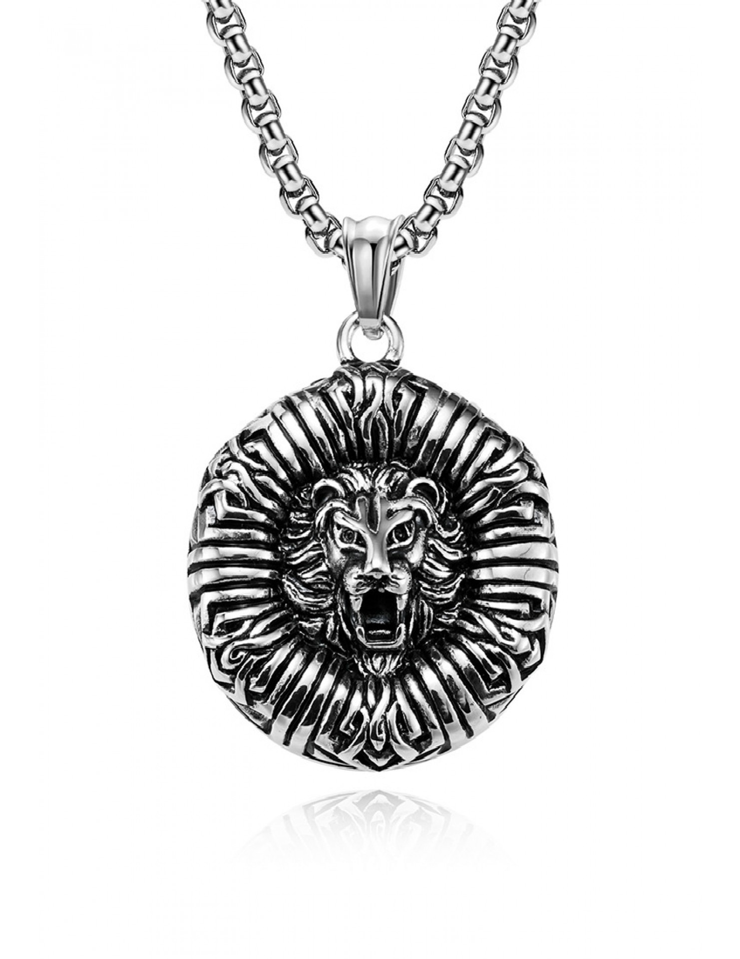 JSC3018 316L鈦鋼獅子頭項鏈