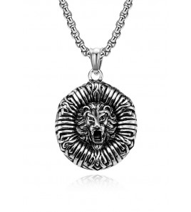 JSC3018 316L鈦鋼獅子頭項鏈
