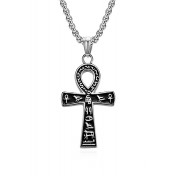 JSC3022 316L鈦鋼古埃及符號安卡十字架項鏈