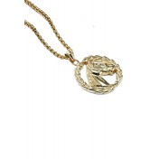 JSC3023 316L鈦鋼復古馬頭項鏈