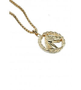 JSC3023 316L鈦鋼復古馬頭項鏈