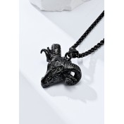 JSC3025 316L鈦鋼撒旦山羊項鏈