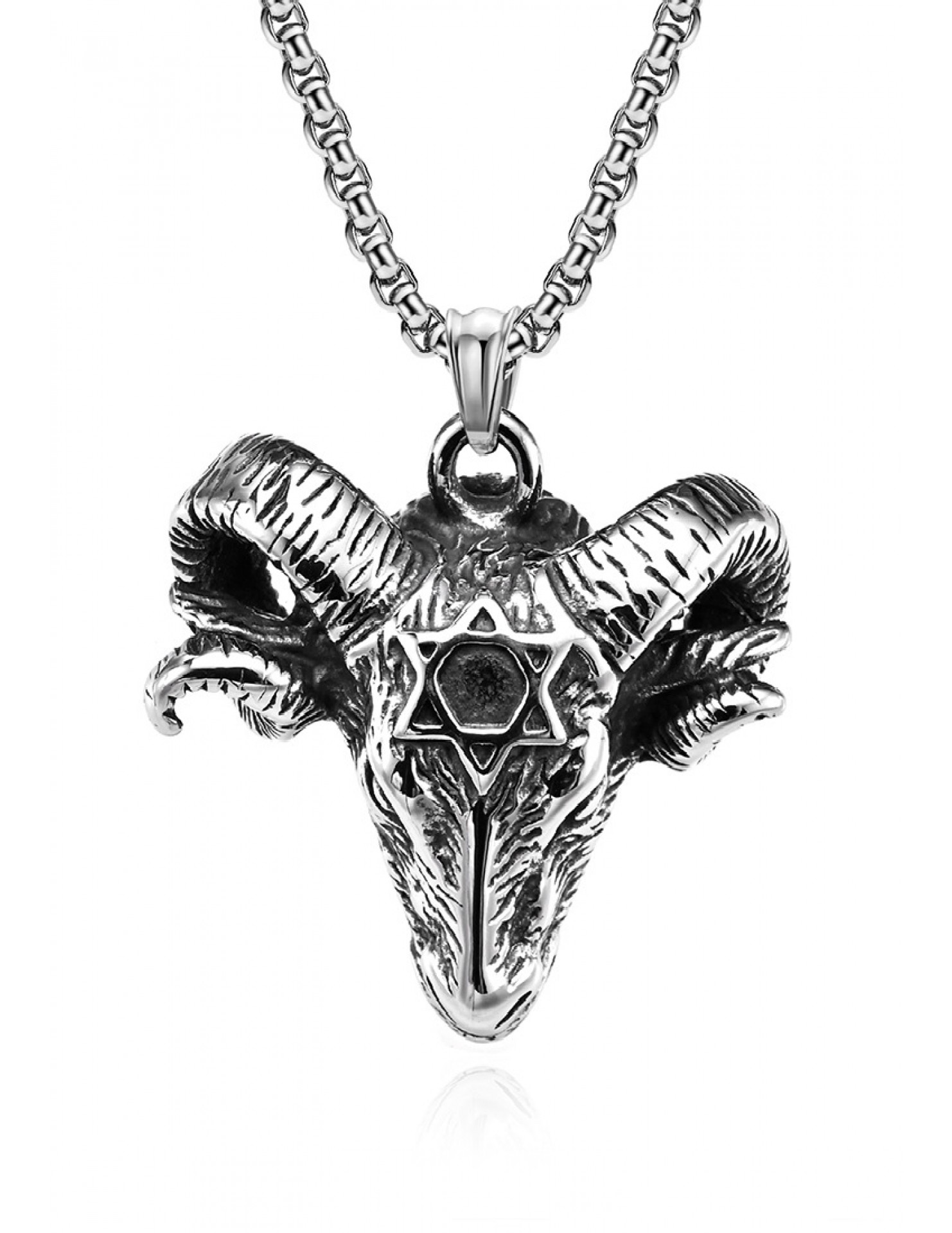 JSC3025 316L鈦鋼撒旦山羊項鏈