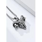 JSC3025 316L鈦鋼撒旦山羊項鏈