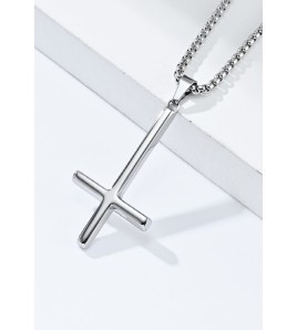 JSC3026 316L鈦鋼教皇鈦鋼逆十字架項鏈
