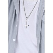 JSC3026 316L鈦鋼教皇鈦鋼逆十字架項鏈