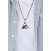 JSC3029 316L鈦鋼古埃及金字塔荷魯斯之眼項鏈