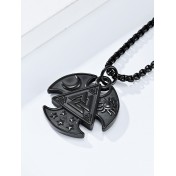 JSC3102 316L鈦鋼維京奧丁三角結項鏈