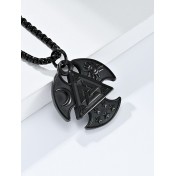 JSC3102 316L鈦鋼維京奧丁三角結項鏈