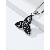 JSC3108 316L鈦鋼北歐三角結星星月亮太陽項鏈