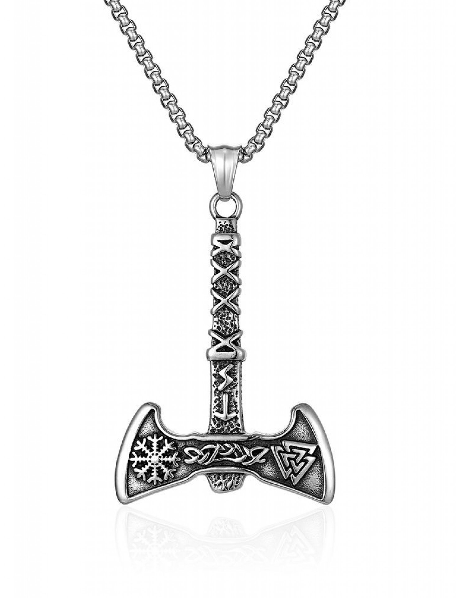 JSC3112 316L鈦鋼維京海盜斧頭項鏈