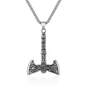 JSC3112 316L鈦鋼維京海盜斧頭項鏈