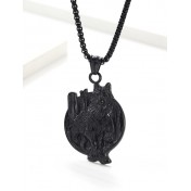 JSC3113 316L鈦鋼維京狼項鏈