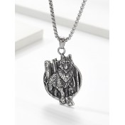 JSC3113 316L鈦鋼維京狼項鏈