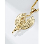 JSC3117 316L鈦鋼古埃及貓神貝斯特項鏈