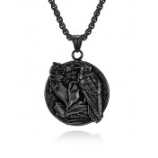 JSC3118 316L鈦鋼維京烏鴉項鏈