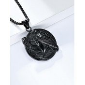 JSC3118 316L鈦鋼維京烏鴉項鏈