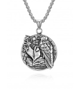 JSC3118 316L鈦鋼維京烏鴉項鏈