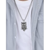 JSC3119 316L鈦鋼貓頭鷹骷髏頭項鏈