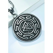 JSC3122 316L鈦鋼維京狼頭項鏈